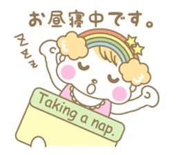 Rainbow mommy carring happiness sticker #14613778