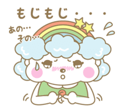 Rainbow mommy carring happiness sticker #14613790