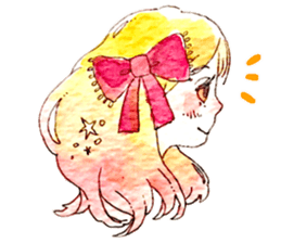 D and C girl sticker #14614083