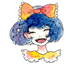 D and C girl sticker #14614087