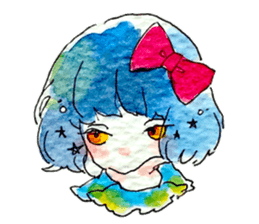 D and C girl sticker #14614092