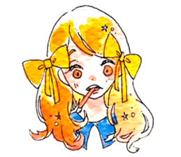 D and C girl sticker #14614094