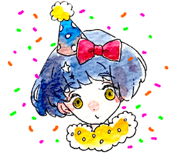 D and C girl sticker #14614097