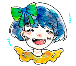 D and C girl sticker #14614098