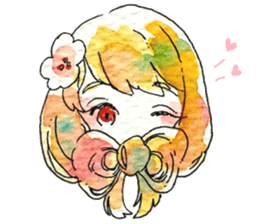 D and C girl sticker #14614100