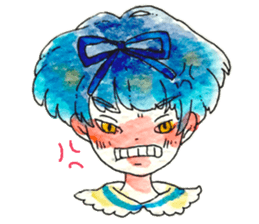 D and C girl sticker #14614101