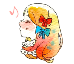 D and C girl sticker #14614107