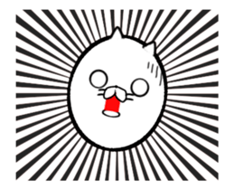 Cat with red pants sticker #14614147