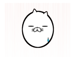 Cat with red pants sticker #14614149