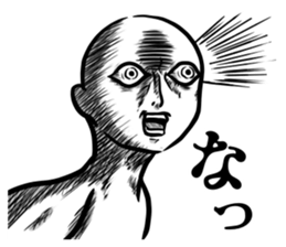 Human face birds Sticker sticker #14614326