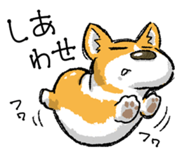 Rounded backside corgi sticker #14614371