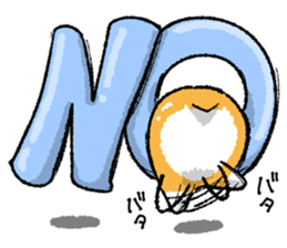 Rounded backside corgi sticker #14614375