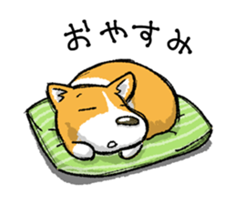 Rounded backside corgi sticker #14614381