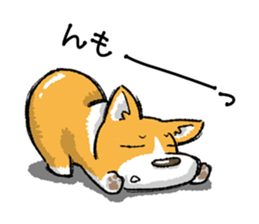 Rounded backside corgi sticker #14614382