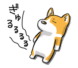 Rounded backside corgi sticker #14614392