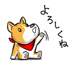 Rounded backside corgi sticker #14614395