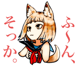 kitsune sailor girl sticker #14614847
