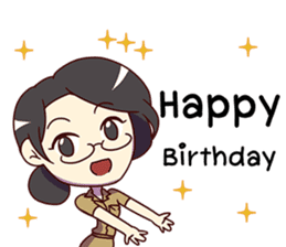 Somsri Greeting Happy Birthday 2017 sticker #14615076