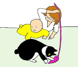 Life with a baby!! sticker #14615853