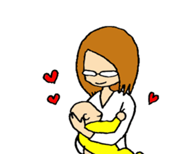 Life with a baby!! sticker #14615855