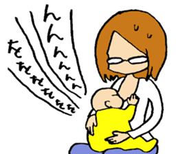 Life with a baby!! sticker #14615873