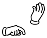 Hands movement sticker #14616073