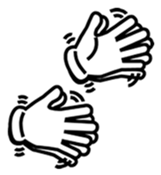 Hands movement sticker #14616075