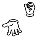 Hands movement sticker #14616076