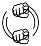 Hands movement sticker #14616078