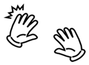 Hands movement sticker #14616080