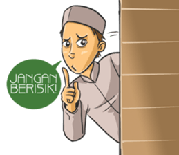 MUKHLIS : The Handsome Moslem sticker #14616885