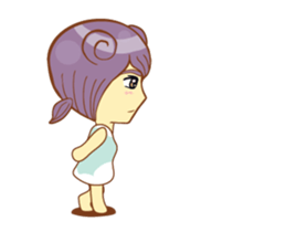 Mini mina girl isan/eng sticker #14616911