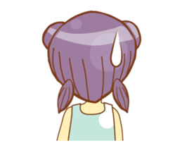 Mini mina girl isan/eng sticker #14616913