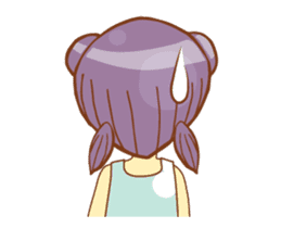 Mini mina girl isan/eng sticker #14616913