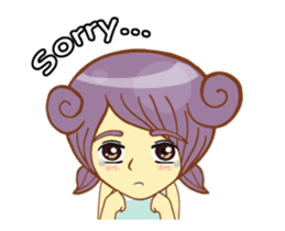 Mini mina girl isan/eng sticker #14616924