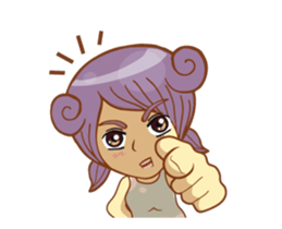 Mini mina girl isan/eng sticker #14616927