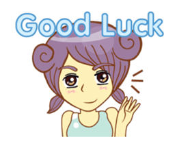 Mini mina girl isan/eng sticker #14616933