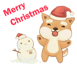 Shiba Inu Little Butt 7-Merry Christmas sticker #14616934