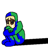 Shiro the human comes from earth sticker #14617799