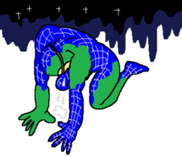 Shiro the human comes from earth sticker #14617800