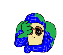 Shiro the human comes from earth sticker #14617822