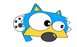 Cute dog "Won ta" Won ta ful -move- sticker #14618138