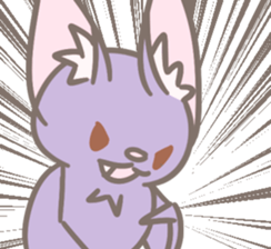 Hello!I'm bat!(image) sticker #14618639