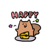 cuteSquirrelSticker sticker #14620069