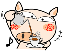 Cute pig everyday 5th sticker #14621845