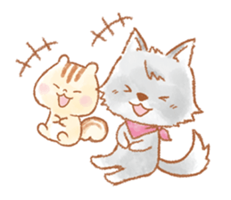 Small Rito and wolf sticker #14623788