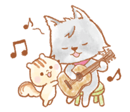 Small Rito and wolf sticker #14623834