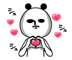 Moving panda. sticker #14624382