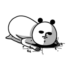 Moving panda. sticker #14624383