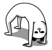 Moving panda. sticker #14624385